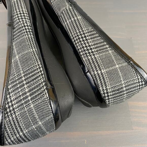 Naturalizer N5 Plaid Comfort Ballet‎ Flats Women 8.5M 2-Tone Black Y2K Old Money - Picture 8 of 10